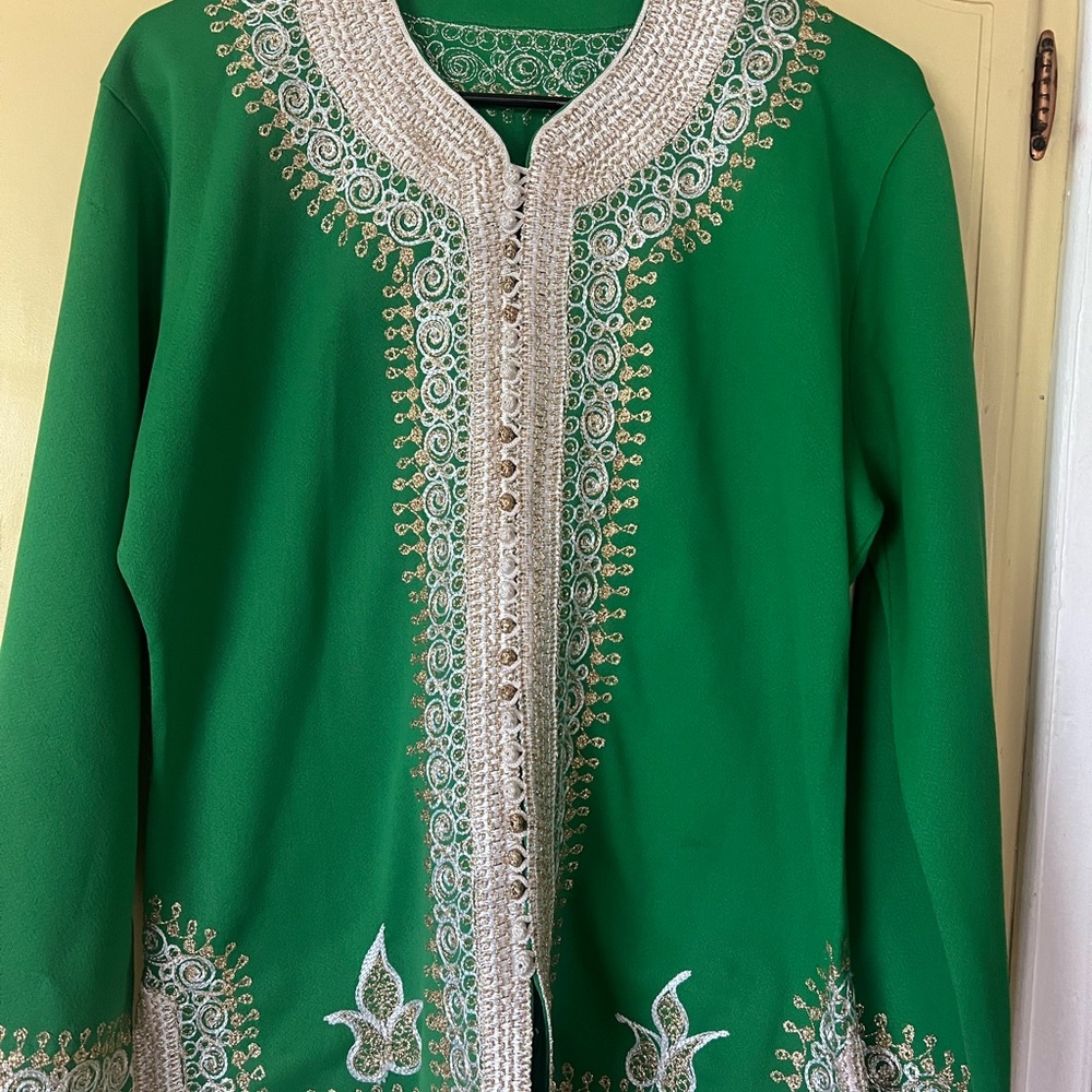 Green Embroidered Jacket